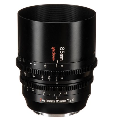 Obiettivo 7Artisans 85mm T2.0 SPECTRUM CINE per mirrorless Sony E