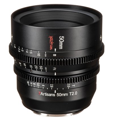 Obiettivo 7Artisans 50mm T2.0 SPECTRUM CINE per mirrorless Sony E