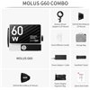 Zhiyun MOLUS G60 COMBO Faretto Video LED Luce continua Bi-colore 2700-6500K