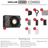 Zhiyun MOLUS X100 COMBO Faretto Video LED Luce continua tascabile Bi-colore 2700-6500K