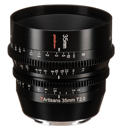 Obiettivo 7Artisans 35mm T2.0 SPECTRUM CINE per mirrorless Sony E