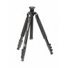 Triopo KIT Treppiedi C-258 + Testa KJ-2 Nero Tripod Treppiede Cavalletto lega di titanio 4 sezioni