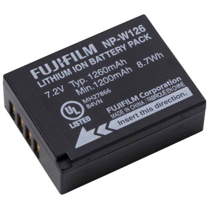 Fuji Fujifilm NP-W126 Batteria Originale x X-Pro1 X-T1 X-T10 X-E2 X-E1 X-M1 X-A2 X-A1 HS50EXR HS30EXR HS33EXR