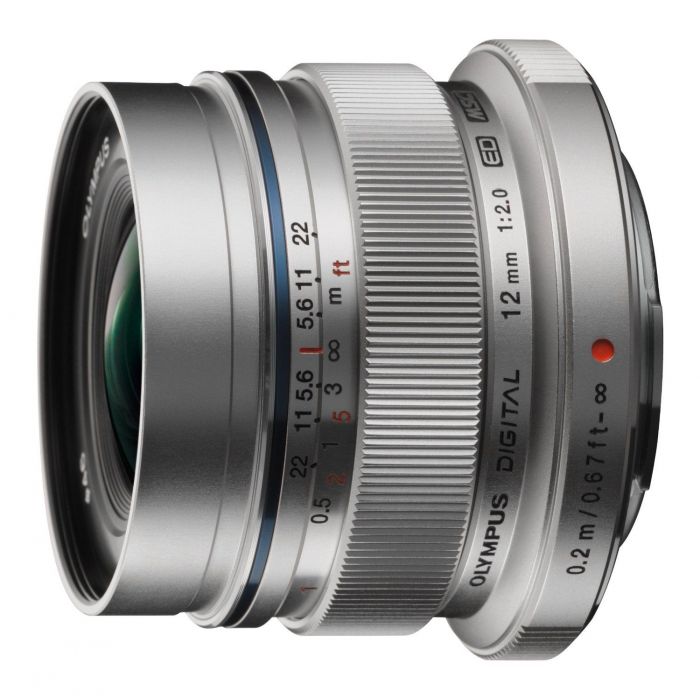 Obiettivo Olympus M.ZUIKO DIGITAL ED 12mm f2.0 Silver Lens