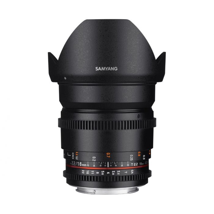 Obiettivo Samyang 16mm T2.2 ED AS UMC CS II VDSLR x Canon Lens