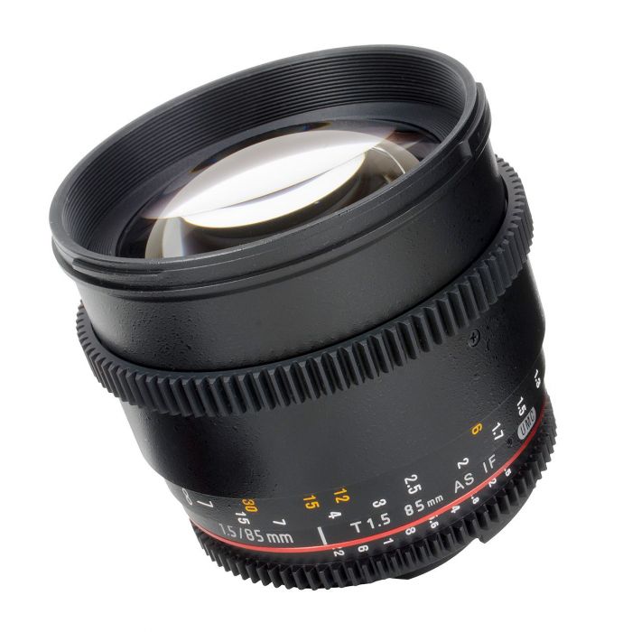 Obiettivo Samyang 85mm T1,5 x Pentax VDSLR Video