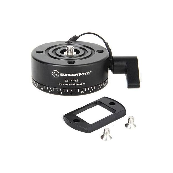 Sunwayfoto DDP-64SX Indexing Rotator testa panoramica treppiedi con piastra Arca-Mounting