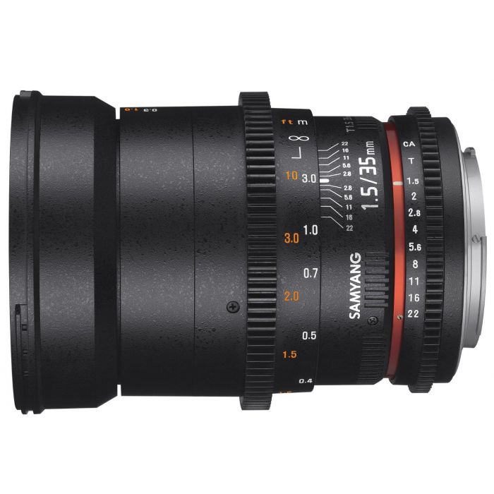 Obiettivo Samyang 35mm T1.5 AS UMC VDSLR Mark II x Canon Lens