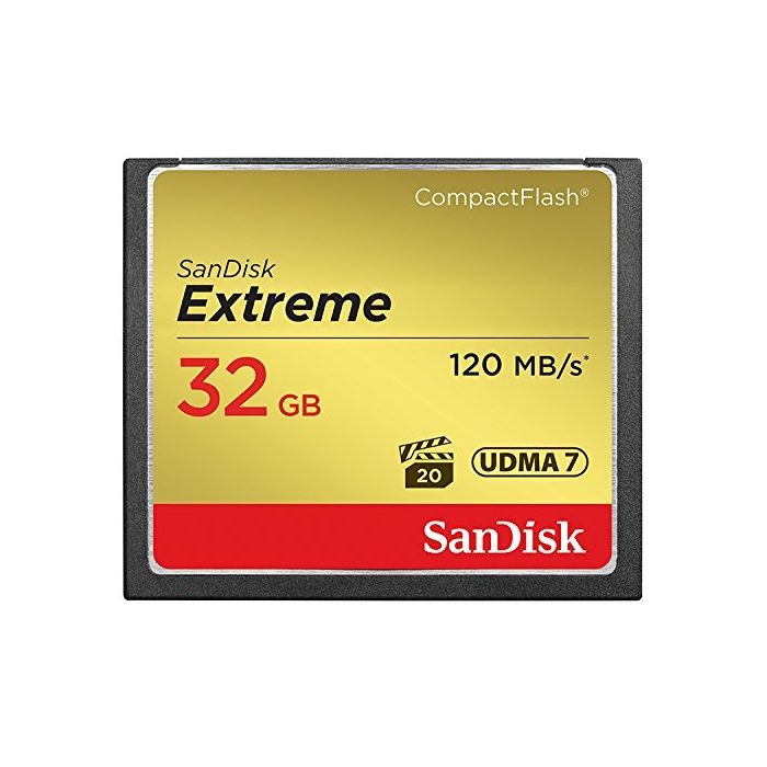 Sandisk CF Extreme Scheda Memoria Compact Flash 32Gb 120Mb/s
