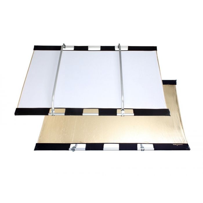 Quantuum Fomex PERI Bounce Reflector PBR1521 Kit telaio + pannello riflettente bianco argento