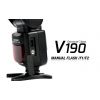 Voeloon Flash manuale V190 (GN55) illuminatore universale Canon Nikon Pentax Olympus Panasonic Samsung