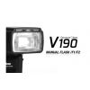 Voeloon Flash manuale V190 (GN55) illuminatore universale Canon Nikon Pentax Olympus Panasonic Samsung