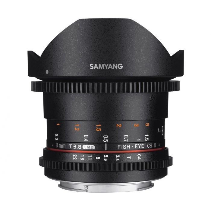 Obiettivo Samyang 8mm T3.8 Asph IF MC Fisheye CS II x Sony E-Mount