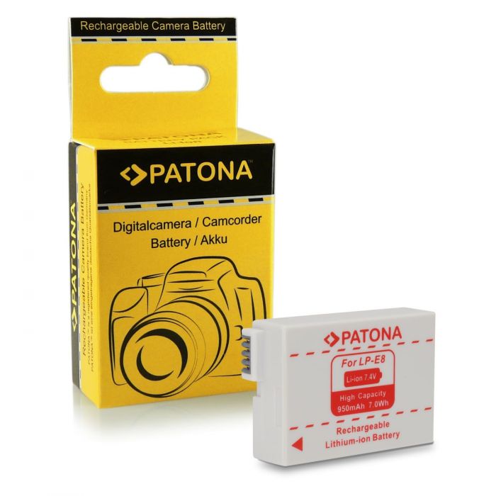 Patona Batteria 1077 LP-E8 x Canon