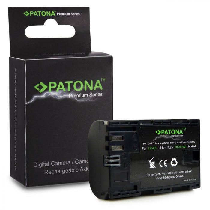Patona Batteria 1212 LP-E6 2000mAh x Canon